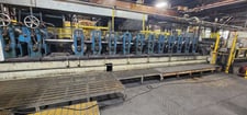 16 Stand, Bradbury #425-22-16, rollformer, 3.5" diameter spindle, 21.5" horizontal centers, 6"-14" vertical
