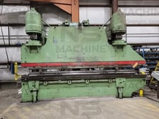 400 Ton, Chicago #400-H-10, 14' overall, 125" between housing, back gauge, safety light curtains, #13902