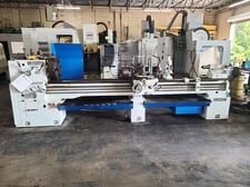 20-1/2" x 120" Summit, gap bed engine lathe, 13" swing over cross slide, 3 & 4-jaw chuck, steady & follow