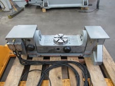 Haas #TR-160, 2-Axis programmable trunnion table, 6.3" rotary platen, Sigma 1 brushless drives, air brake