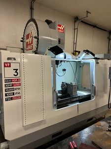 Haas #VF-3, CNC vertical machining center, 40 automatic tool changer, 40" X, 20" Y, 25" Z, 10000 RPM, #40, 30