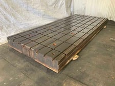 168" x 72" x 12", T-slotted floor plate