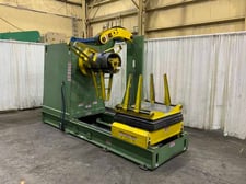 15000 lb. Coe Press Equipment #CPR-PO-15024, coil reel & coil car, 24" mandrel width, 72" outside dimensions