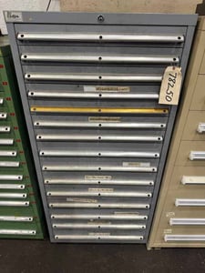 15 Drawer Lista cabinet, 28-1/2" W x 28-1/4" D x 59-5/8" H