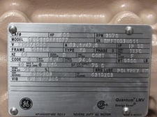 400 HP 3600 RPM General Electric, Frame 5011LS, TEFC, BB, new, 2300/4160 Volts