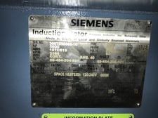 5000 HP 3600 RPM Siemens, Frame 6813, weather protected enclosure type 2, SB, new, 2300/4000 Volts (2