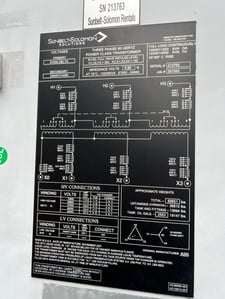 10000/12500 KVA, 67000 Delta Primary, 24940Y/14400 Secondary, Sunbelt-Solomon