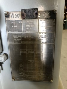 3750/4200 KVA 67000 Delta Primary, 12470 Delta Secondary, Westinghouse