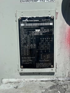 1500/1680 KVA 4160 Delta Primary, 480Y/277 Secondary, Cooper