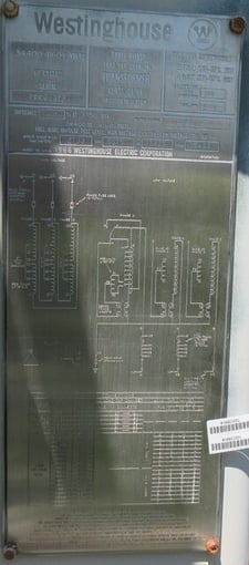 3750/4687 KVA 34400 Delta Primary, 4160Y Secondary, Westinghouse, w/LTC