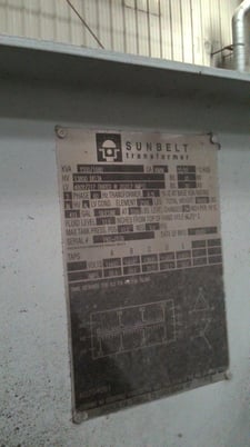 1500/1680 KVA 13800 Delta Primary, 480Y/277 Secondary, Sunbelt