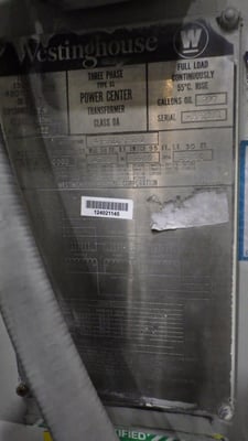 1500 KVA 13000 Delta Primary, 480Y/277 Secondary, Westinghouse