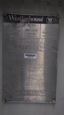 1000 KVA 13000 Delta Primary, 480Y/277 Secondary, Westinghouse