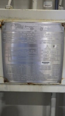 5000/5600 KVA 13200 Delta Primary, 8320Y/4800 Secondary, ITE