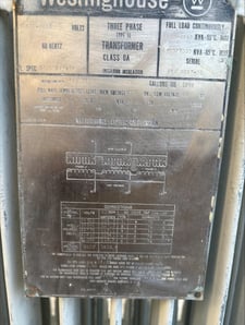 5000/7000 KVA 34500 Delta Primary, 2400 Delta Secondary, Westinghouse