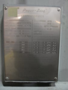 1000 KVA 12470 Delta Primary, 480 Delta Secondary, Power-Zone