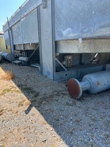 AXH Air Cooler Model 168-2ZF, 15W x 50L overall, Carbon Steel, 16' 0" tube length