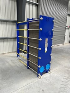 495 sq.ft., Kelvion, NF150LBA150, plate heat exchanger, 316L Stainless Steel, 145 psig @ 230°F, 2021