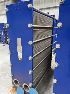 1099 sq.ft., Kelvion, NF150LBA15, Plate Heat Exchanger, 316L Stainless Steel plates, 145 psig @ 230&deg;F, 2021