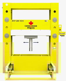 200 Ton, MachineCo (Canadian Press Division) #HFP-200, H-Frame Hydraulic Press, 20" Stroke, 12" Bore, 58" L x