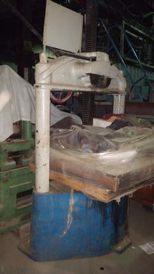 40 Ton, Greenerd #9, Double Geared Ratchet Style Arbor Press, 48" dist. Between uprights, 76" Height