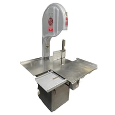 Biro #33, Stainless Meat Bandsaw, 30" width x 33" L Meat Platform, 12" or more Adjustable Blade height, 14.5"