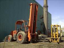 6000 lb. Champ, Forklift, Hi-Lift, Tractor Tires, towable, 25'-30' Lift height, double Mast, 12 V