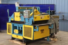 Progressive Systems #SB/D-31, multi-blade dip chain gang rip saw, 31" pneumatic arbor lock, 14" diameter