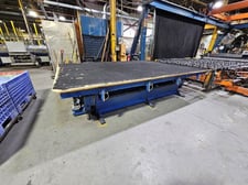 Bromer #144X180-HAT, 144" x180" air float glass break-out table, hydraulic tilt, 2002