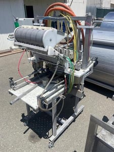 Meheen #M6, bottle filler & crowner, 6 heads, designed for small to medium sized beverage production lines