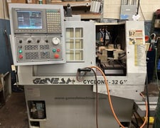 Ganesh #Cyclone-32GT, CNC turning center, 6.7" swing, 5" chuck, 1.3" bar, 7.5 HP, 2010