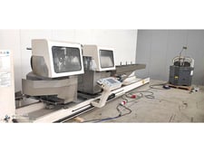 23.6" Mecal #TDC-622-Edgemaster, twin head automatic double end miter saw, 23.6" blade, 2016