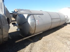 4000 gallon K & E Fabricating, 316L Stainless Steel tank, approx 72" dia. x 204" straight side, dish top &