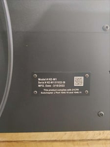 Keyence #MD-U1012C, 3-Axis, 355 nm wavelength, 3 watt/40 KHz output, 4.92" x 4.92" x 1.65"marking area, low