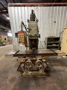 Sharp #KMA-2, vertical milling machine, 3-Axis Newall digital read out, pendant controls, power draw bar