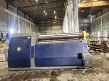 120" x 1.57" M.G. #MH340G, hydraulic double pinch 4-roll plate bending rolls, 40 HP, as new, 2014