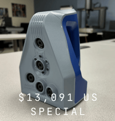 Artec #Space-Spider 3D scanner, accuracy up to 0.05mm, coordinate measuring machine demo