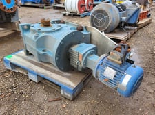 3 HP, 1755 RPM, SEW-Eurodrive #KA127R77AM182-KS, 704.00 :1 ratio gear reducer, 575 Volts