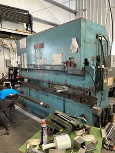 70 Ton, Allsteel #70-10, Hydraulic Press Brake, 10' overall, 102" between housing, 6" stroke, 15" Shut