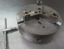 10" Skinner 3-jaw universal D1-4 Camlock back lathe chuck with wrench (YMC)