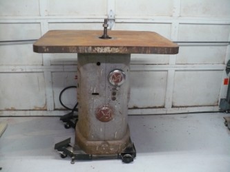 Yates American #J-150, Shaper, 220v 3 phase, 2hp, controls work, motor runs and spindle turns