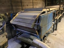 47.5" x 43" Sandvik, belt flaker cooler, Stainless Steel belt, knife discharge