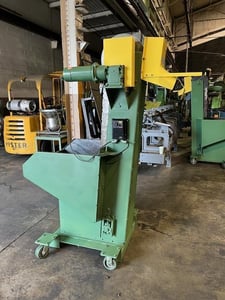 Warren #WL-1000, loader, 62" discharge height, 10" wide bucket, 1/2 HP DC motor, casters
