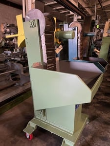 Warren #WL-1000, loader, 55" discharge height, 10" wide bucket, 1/2 HP DC motor, casters
