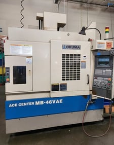 Okuma #MB-46VAE, CNC vertical machining center, OSP-E100M Control, 30" X, 18.1" Y, 18.1" Z, 15000 RPM, 20