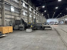 Harris #TGS-57, Metal Baler/briquetter, 90" L x 34" W x 24" D charging box, 12" width X 10" T X Variable