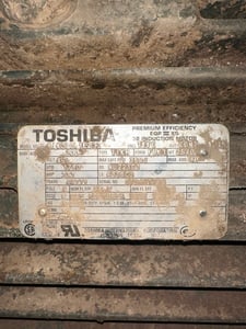 200 HP 1780 RPM Toshiba, Frame 447TY, TEFC, 460 Volts