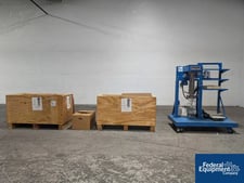 1.16 sq.ft. Pope Wiped Film Evaporator, Stainless Steel and Glass, 4" diameter Stainless Steel rotor