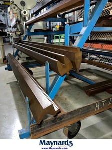 72-3/4" L, Hemming die set, 1-1/2" die width, 2-5/8" die height, 1/2" tang