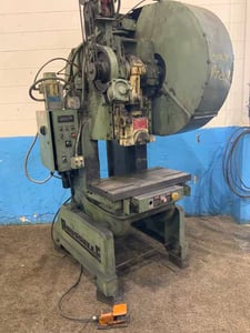 60 Ton, Rousselle #6, OBI punch press, 3" stroke, 12-1/2" Shut Height, air clutch & brake, 110 SPM